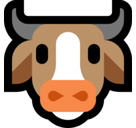 Cow Face Emoji, Microsoft style