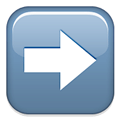 Right Arrow Emoji, Apple style