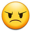 Angry Face Emoji, Samsung style