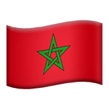 Flag: Morocco Emoji, Apple style