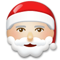 Santa Claus Emoji with Medium-Light Skin Tone, LG style