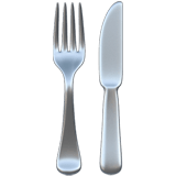 Fork and Knife Emoji, Apple style