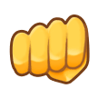 Oncoming Fist Emoji, Samsung style