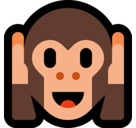 Hear-No-Evil Monkey Emoji, Microsoft style