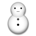 Snowman Without Snow Emoji, LG style