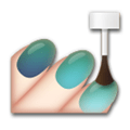 Nail Polish Emoji with Medium-Light Skin Tone, LG style