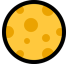 Full Moon Emoji, Microsoft style