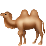 Two-Hump Camel Emoji, Apple style