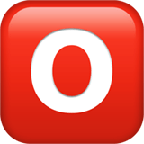 o Button (Blood Type) Emoji, Apple style