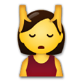 Person Getting Massage Emoji, LG style