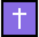 Latin Cross Emoji, Microsoft style