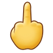 Middle Finger Emoji, Samsung style