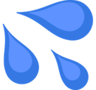 Sweat Droplets Emoji, Facebook style