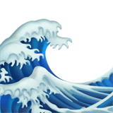 Water Wave Emoji, Apple style