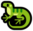 Lizard Emoji, Microsoft style
