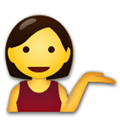 Person Tipping Hand Emoji, LG style