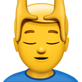 Man Getting Massage Emoji, Apple style