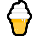 Soft Ice Cream Emoji, Microsoft style
