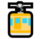 Aerial Tramway Emoji, Microsoft style