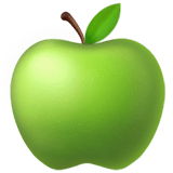 Green Apple Emoji, Apple style