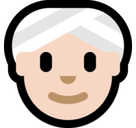 Woman Wearing Turban Emoji with Light Skin Tone, Microsoft style