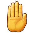 Raised Back of Hand Emoji, Samsung style