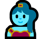 Woman Genie Emoji, Microsoft style