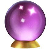 Crystal Ball Emoji, Apple style