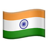 Flag: India Emoji, Apple style