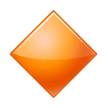 Large Orange Diamond Emoji, Samsung style