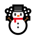 Snowman Emoji, Microsoft style