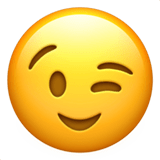 Wink Emoji, Apple style