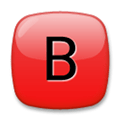b Button Emoji / b Button (Blood Type) Emoji, LG style