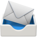 Incoming Envelope Emoji, Apple style