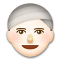 Person Wearing Turban Emoji with Light Skin Tone, LG style