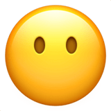 Blank Face Emoji, Apple style