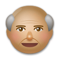 Old Man Emoji with Medium Skin Tone, LG style