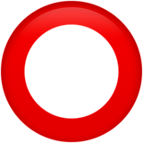 Heavy Large Circle Emoji, Apple style