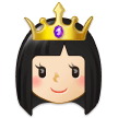 Princess Emoji with Light Skin Tone, Samsung style