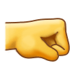 Right-Facing Fist Emoji, Samsung style