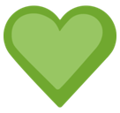 Green Heart Emoji, Facebook style