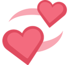 Revolving Hearts Emoji, Facebook style