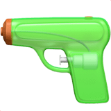 Pistol Emoji, Apple style