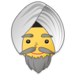 Man Wearing Turban Emoji, Samsung style