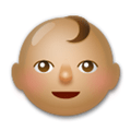 Baby Emoji with Medium Skin Tone, LG style