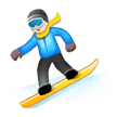 Snowboarder Emoji, Samsung style