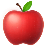 Red Apple Emoji, Apple style