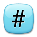 Keycap: # Emoji, LG style