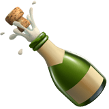 Champagne Emoji, Apple style