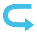 Left Arrow Curving Right Emoji, Google style